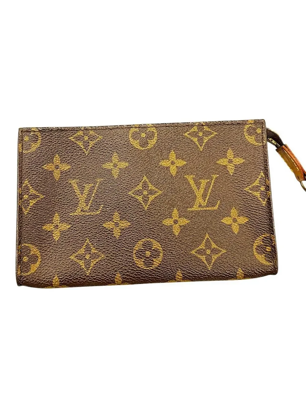 Louis Vuitton Monogram Zip Pouch Wristlet with COA